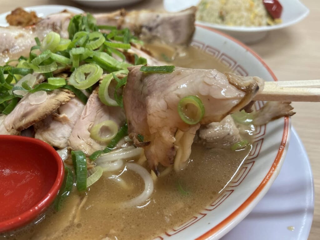 らーめん２国で撮影。チャーシューらーめん